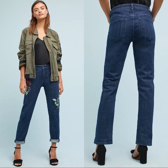 Anthropologie Pilcro and the Letterpress Mid-Rise Slim Boyfriend Sequin … - Picture 4 of 15